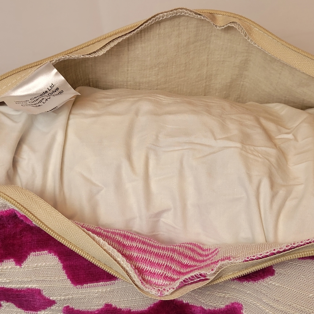 Soho Pink Bat Pattern Accent Pillow - Picture 5 of 15